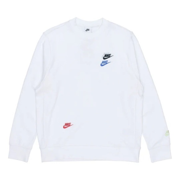 Nike Other - NWT Nike Contrasting Colors Logo Casual Sports Round Neck Embroidered Pullover